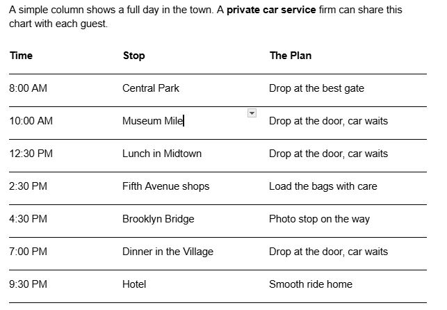 Private transportation in Manhattan