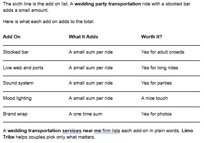 Wedding Transportation Manhattan