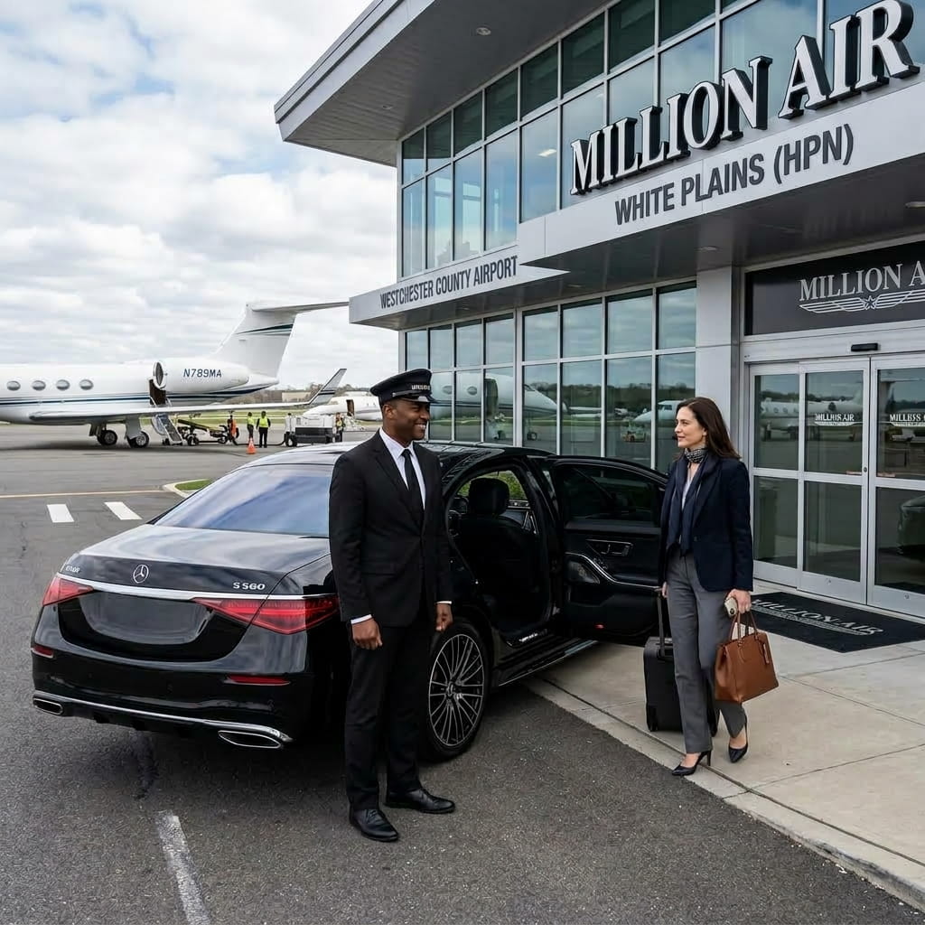 Chauffeur Service for Million Air White Plains Passengers