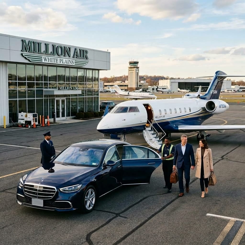 Private Aviation Transportation at Million Air White Plains
